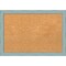 Cork Board, Sky Blue Rustic Wood Frame - Bulletin Board, Organization Board, Pin Board
